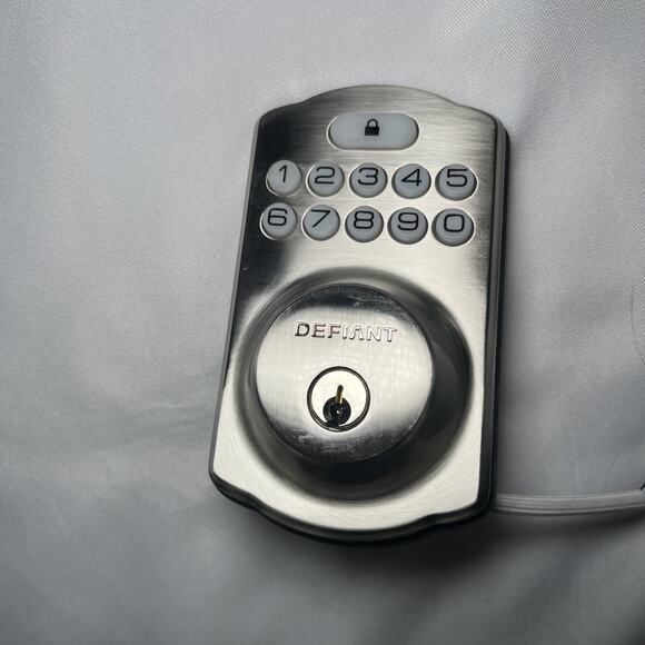 Defiant Single Cylinder Electronic Keypad Replacement Part Satin Nickel Finish - Picture 1 of 3